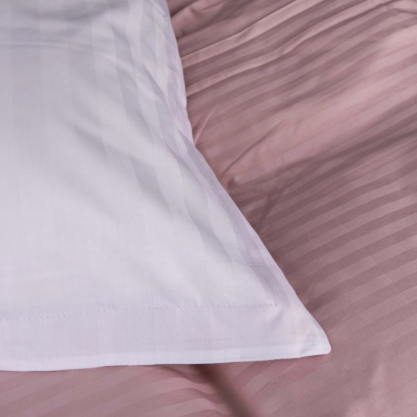 Фото - Комплект постельного белья MirSon Satin Stripe 30-0007 +30-0001 Beatrisa 175х210 см (2200005256893)