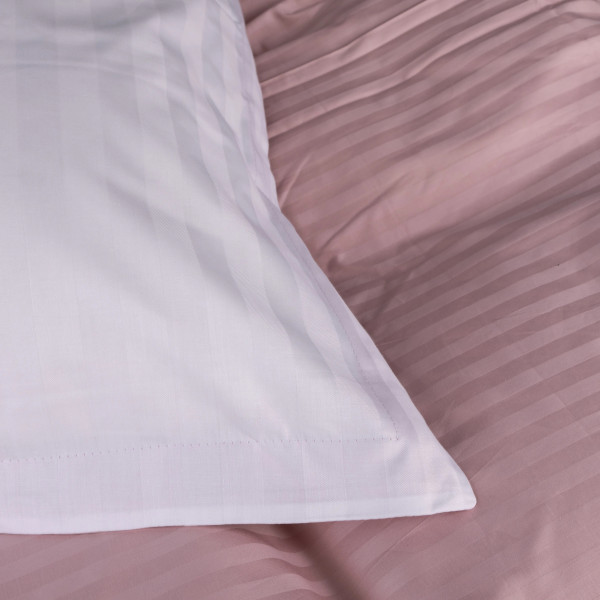 Фото - Комплект постельного белья MirSon Satin Stripe 30-0007 + 30-0001 Beatrisa 143х210 см (2200005256916)