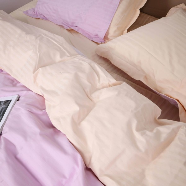 Фото - Комплект постельного белья MirSon Satin Stripe 30-0007 +30-0004 Evanjalin 175х210 см (2200005257098)