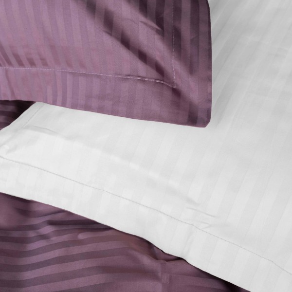 Фото - Комплект постільної білизни MirSon Satin Stripe 30-0008 +30-0001 Bethseda 175х210 см (2200005257296)