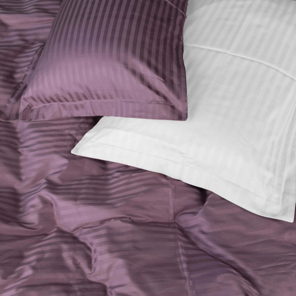 Фото - Комплект постельного белья MirSon Satin Stripe 30-0008 +30-0001 Bethseda 220х240 см King Size (2200005257289)