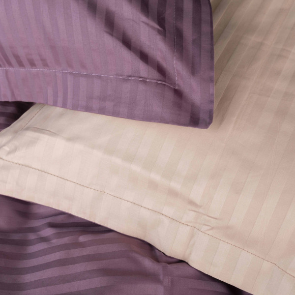 Фото - Комплект постельного белья MirSon Satin Stripe 30-0008 +30-0004 Waleis 200х220 см (2200005257500)