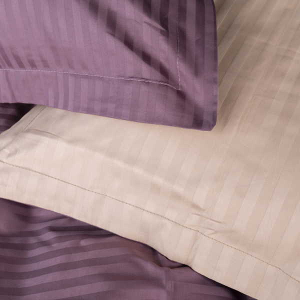 Фото - Комплект постельного белья MirSon Satin Stripe 30-0008 + 30-0004 Waleis 143х210 см (2200005257517)