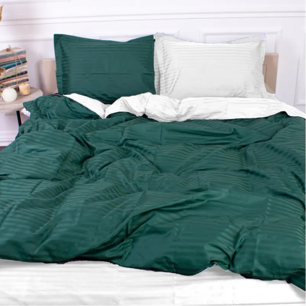 Фото - Комплект постільної білизни MirSon Satin Stripe 30-0017 +30-0001 Arabella 220х240 см King Size (2200005261880)