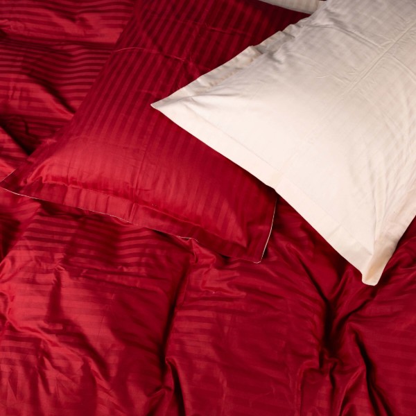Фото - Комплект постільної білизни MirSon Satin Stripe 30-0018 +30-0004 Jenadi 143х210 см (2200005262719)