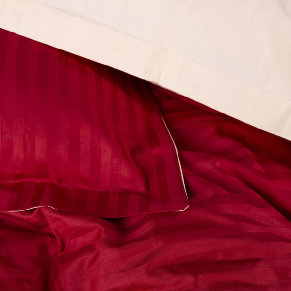 Фото - Комплект постільної білизни MirSon Satin Stripe 30-0018 +30-0004 Jenadi 175х210 см (2200005262696)