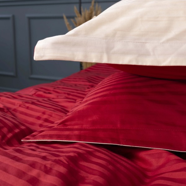 Фото - Комплект постільної білизни MirSon Satin Stripe 30-0018 +30-0004 Jenadi 143х210 см (2200005262719)