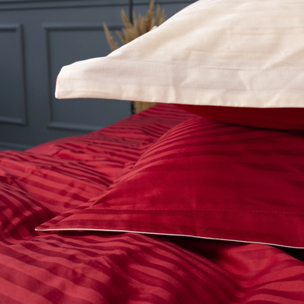 Фото - Комплект постельного белья MirSon Satin Stripe 30-0018 +30-0004 Jenadi 220х240 см King Size (2200005262689)