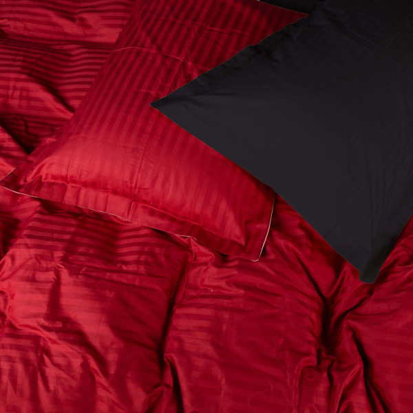 Фото - Комплект постельного белья MirSon Satin Stripe 30-0018 +30-0021 Ferit 143х210 см (2200005263518)