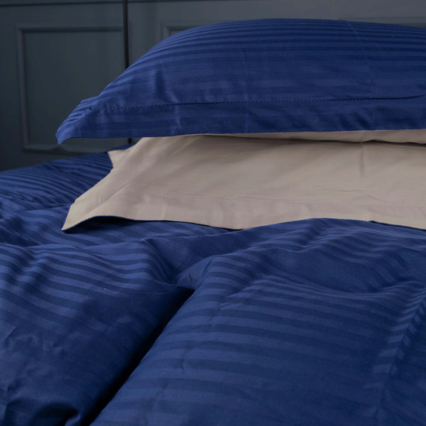 Фото - Комплект постільної білизни MirSon Satin Stripe 30-0020 +30-0004 Danelli 143х210 см (2200005264911)