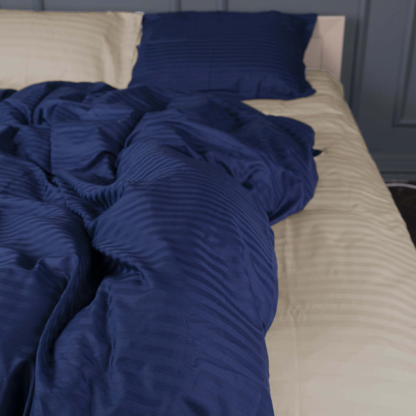 Фото - Комплект постільної білизни MirSon Satin Stripe 30-0020 +30-0004 Danelli 200х220 см (2200005264904)