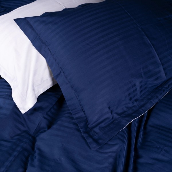 Фото - Комплект постельного белья MirSon Satin Stripe 30-0020 +30-0001 Naskirin 220х240 см King Size (2200005265482)