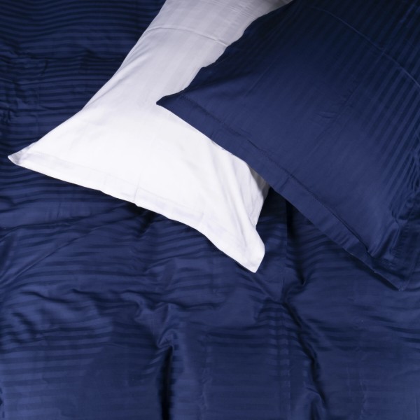 Фото - Комплект постельного белья MirSon Satin Stripe 30-0020 +30-0001 Naskirin 220х240 см King Size (2200005265482)
