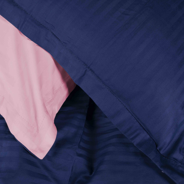 Фото - Комплект постільної білизни MirSon Satin Stripe 30-0020 +30-0007 Edarin 200х220 см (2200005265703)