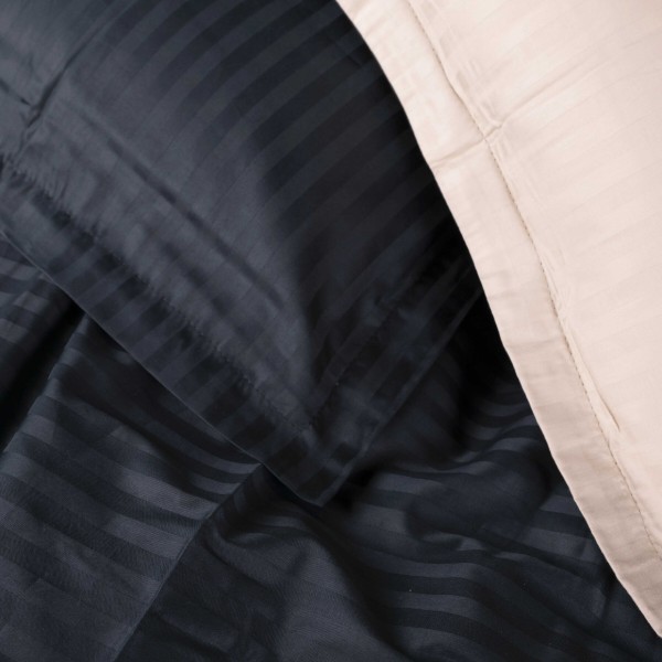 Фото - Комплект постільної білизни MirSon Satin Stripe 30-0021 +30-0004 Sleimy 143х210 см (2200005266267)