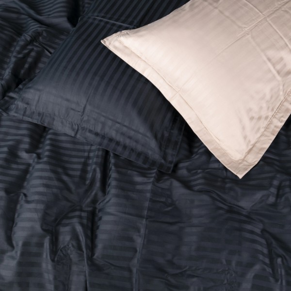 Фото - Комплект постельного белья MirSon Satin Stripe 30-0021 +30-0004 Sleimy 220х240 см King Size (2200005266281)