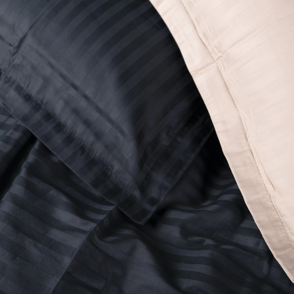 Фото - Комплект постельного белья MirSon Satin Stripe 30-0021 +30-0004 Sleimy 143х210 см (2200005266311)