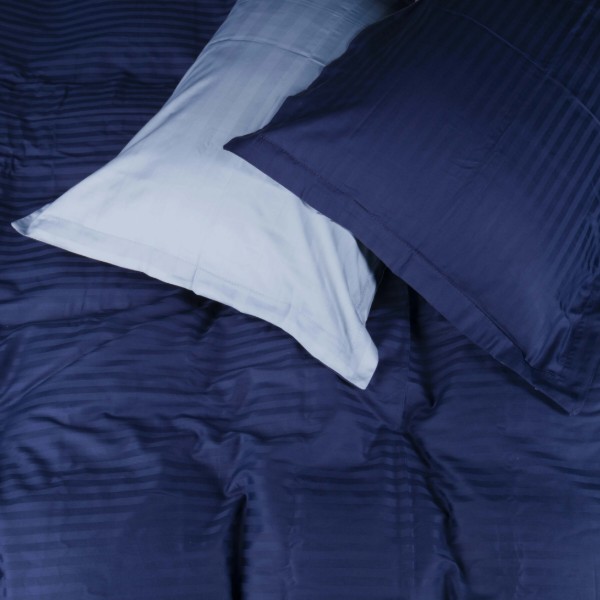 Фото - Комплект постільної білизни MirSon Satin Stripe 30-0021 +30-0015 Edaliz 175х210 см (2200005266694)