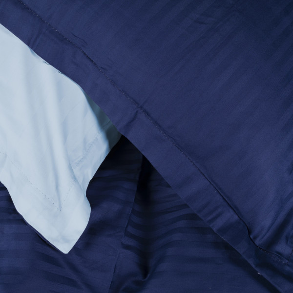 Фото - Комплект постільної білизни MirSon Satin Stripe 30-0021 +30-0015 Edaliz 220х240 см King Size (2200005266687)