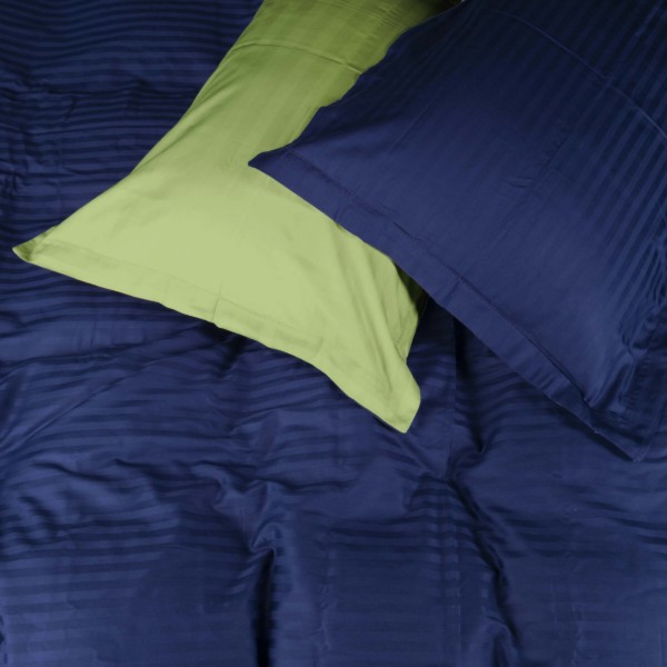 Фото - Комплект постільної білизни MirSon Satin Stripe 30-0021 +30-0016 Ballat 143х210 см (2200005266861)