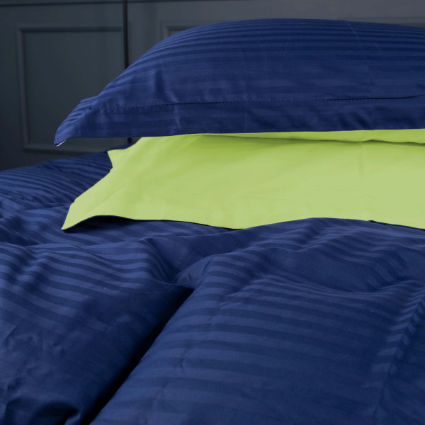 Фото - Комплект постельного белья MirSon Satin Stripe 30-0021 +30-0016 Ballat 200х220 см (2200005266908)