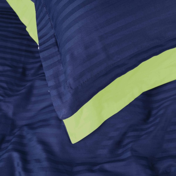 Фото - Комплект постільної білизни MirSon Satin Stripe 30-0021 +30-0016 Ballat 143х210 см (2200005266861)