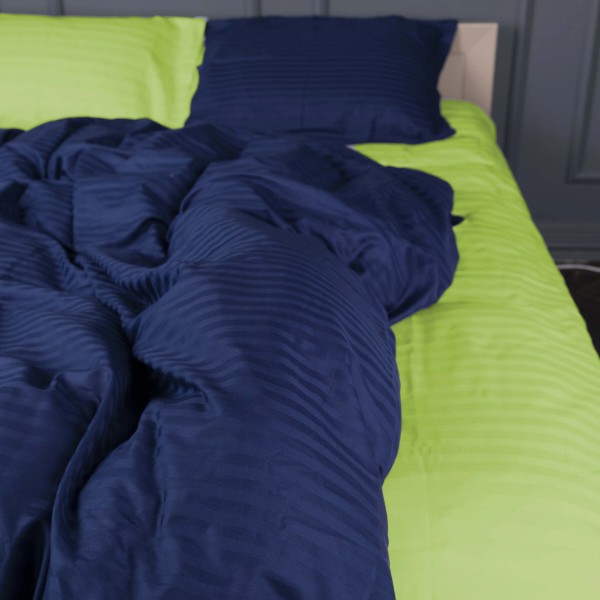 Фото - Комплект постільної білизни MirSon Satin Stripe 30-0021 +30-0016 Ballat 143х210 см (2200005266861)
