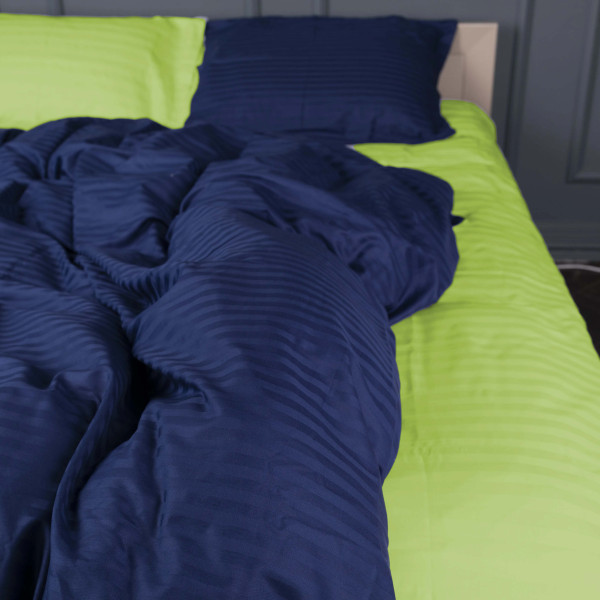 Фото - Комплект постельного белья MirSon Satin Stripe 30-0021 +30-0016 Ballat 200х220 см (2200005266908)
