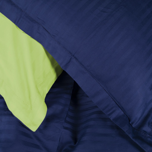 Фото - Комплект постільної білизни MirSon Satin Stripe 30-0021 +30-0016 Ballat 220х240 см King Size (2200005266885)