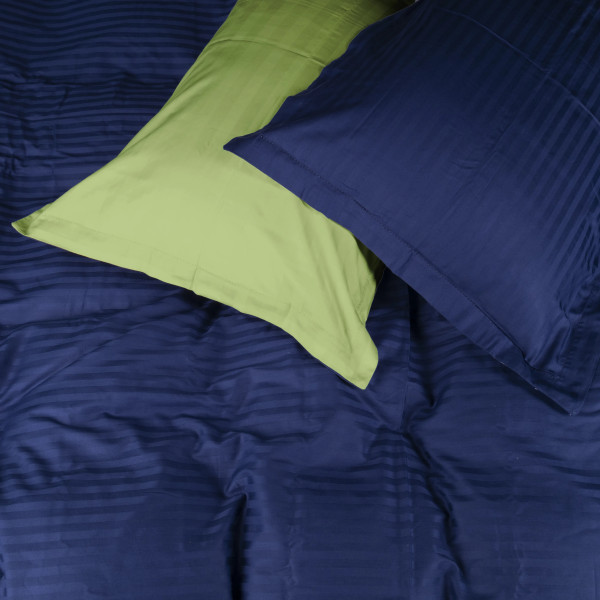 Фото - Комплект постільної білизни MirSon Satin Stripe 30-0021 +30-0016 Ballat 220х240 см King Size (2200005266885)