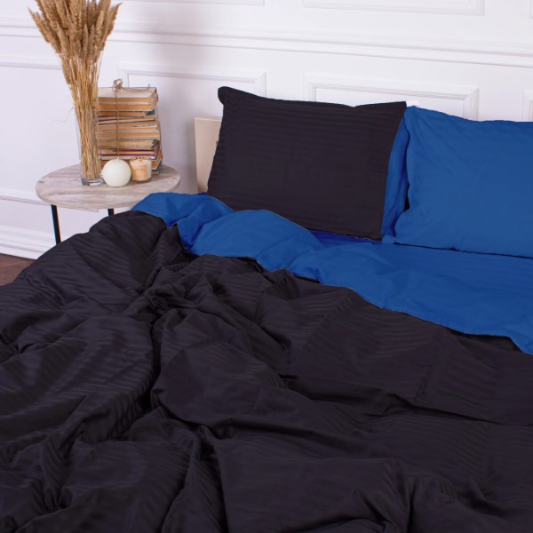 Фото - Комплект постельного белья MirSon Satin Stripe 30-0021 +30-0019 Minhvan 220х240 см King Size (2200005267288)