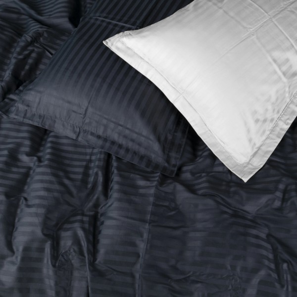Фото - Комплект постельного белья MirSon Satin Stripe 30-0021 +30-0001 Atanelly 220х240 см King Size (2200005267486)