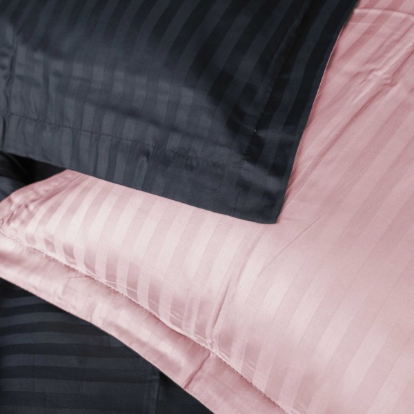Фото - Комплект постельного белья MirSon Satin Stripe 30-0021 +30-0007 Esandiora 175х210 см (2200005267691)