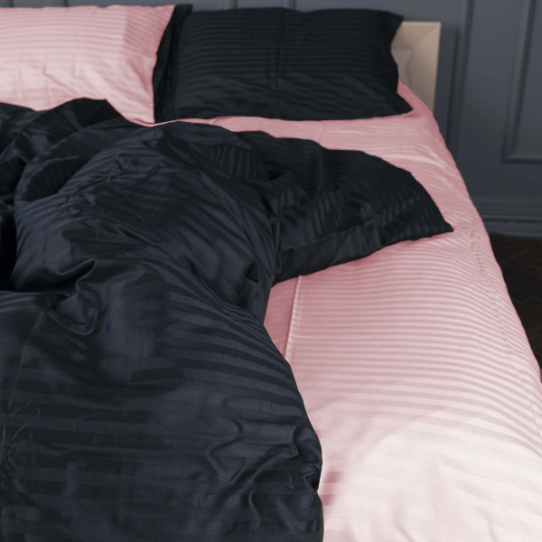Фото - Комплект постільної білизни MirSon Satin Stripe 30-0021 +30-0007 Esandiora 200х220 см (2200005267707)