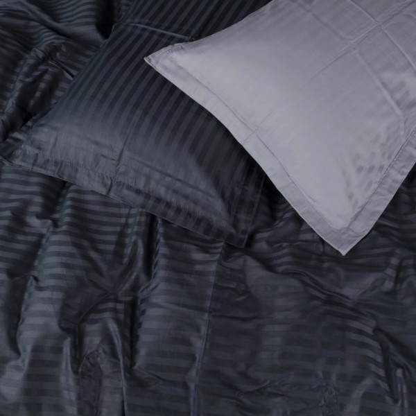 Фото - Комплект постільної білизни MirSon Satin Stripe 30-0021 +30-0012 Yamindi 175х210 см (2200005268094)