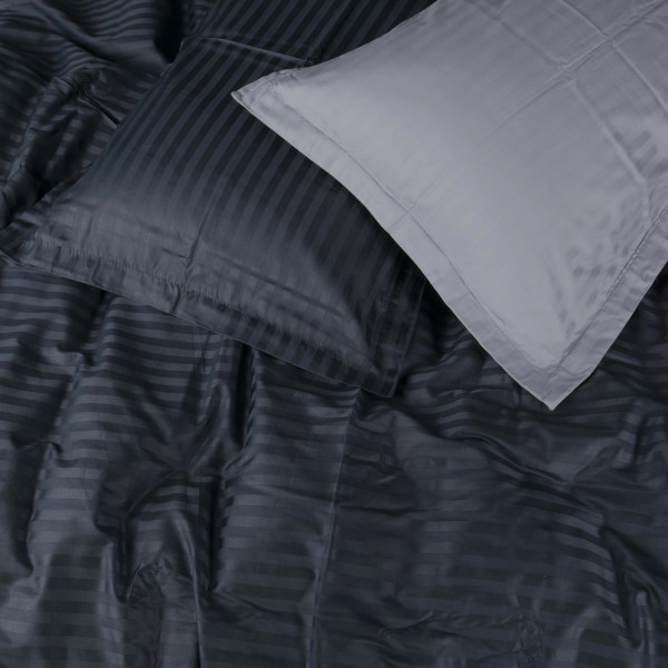 Фото - Комплект постельного белья MirSon Satin Stripe 30-0021 +30-0012 Yamindi 200х220 см (2200005268100)