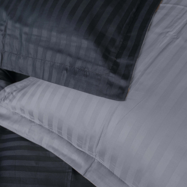 Фото - Комплект постельного белья MirSon Satin Stripe 30-0021 +30-0012 Yamindi 200х220 см (2200005268100)