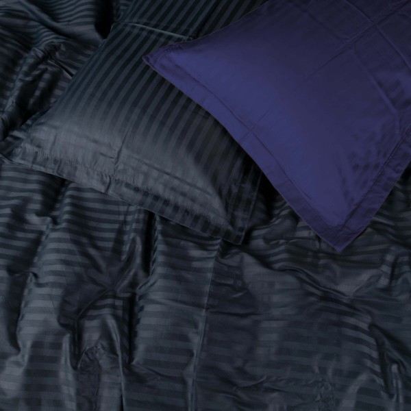 Фото - Комплект постельного белья MirSon Satin Stripe 30-0021 +30-0020 Likana 143х210 см (2200005268315)
