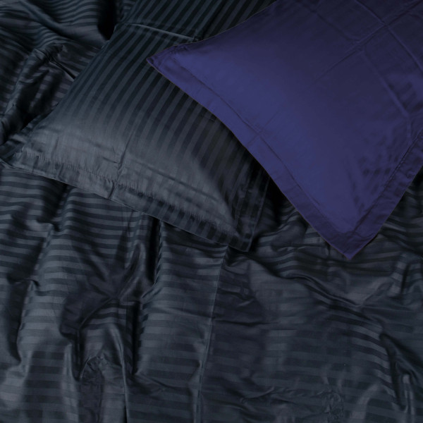 Фото - Комплект постельного белья MirSon Satin Stripe 30-0021 +30-0020 Likana 200х220 см (2200005268308)
