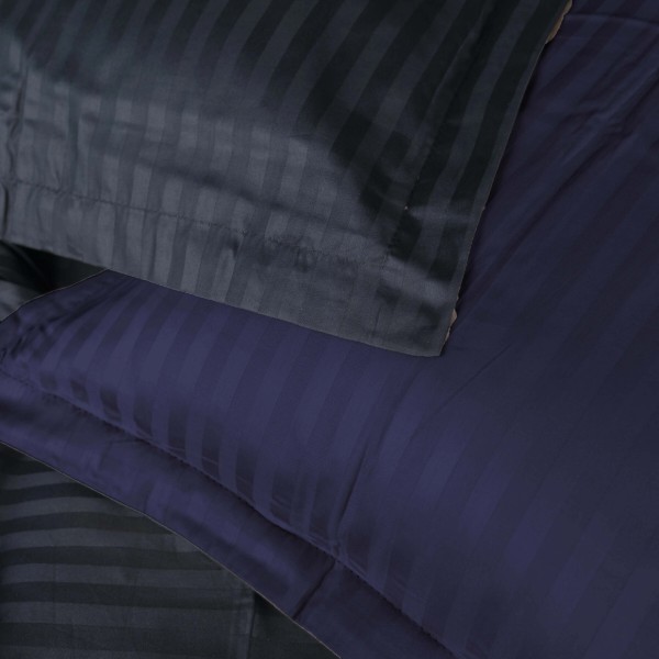Фото - Комплект постельного белья MirSon Satin Stripe 30-0021 +30-0020 Likana 143х210 см (2200005268315)