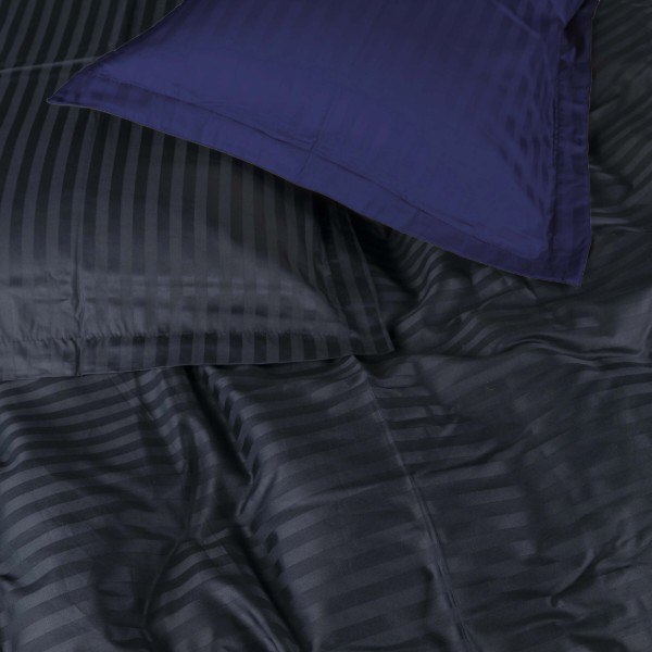 Фото - Комплект постельного белья MirSon Satin Stripe 30-0021 +30-0020 Likana 143х210 см (2200005268315)
