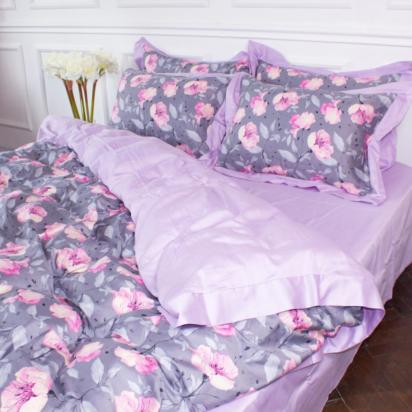 Фото - Комплект постельного белья MirSon Satin print Elit Aster 220х240 см (2200005393833) Фото - Комплект постельного белья MirSon Satin print Elit Aster 220х240 см (2200005393833)