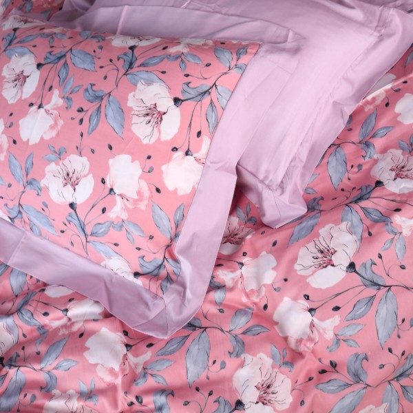 Фото - Комплект постільної білизни MirSon Satin print Elit Coral reef 220х240 см (2200005394670)