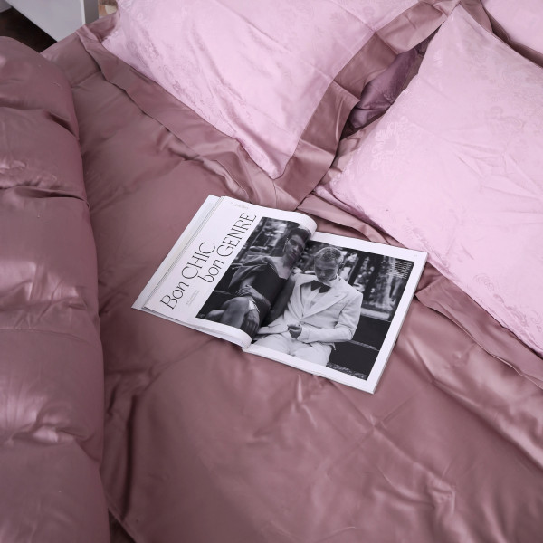 Фото - Комплект постільної білизни MirSon Satin Жаккард Golden wheat 220х240 см (2200005395516)