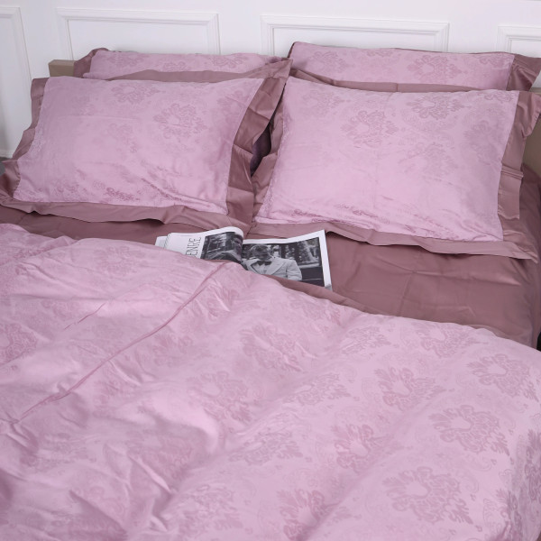 Фото - Комплект постільної білизни MirSon Satin Жаккард Golden wheat 220х240 см (2200005395516)