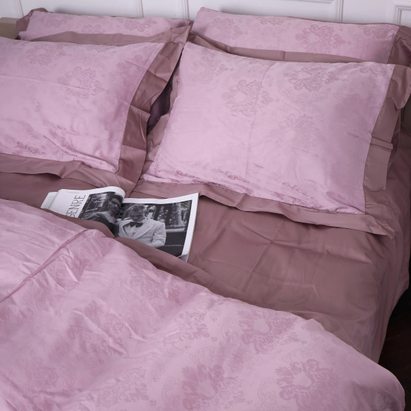 Фото - Комплект постільної білизни MirSon Satin Жаккард Golden wheat 220х240 см (2200005395516)