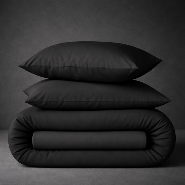 Фото - Комплект постільної білизни MirSon Ranforce Elite Бязь 16-9000 Black Stone (2200005898413)