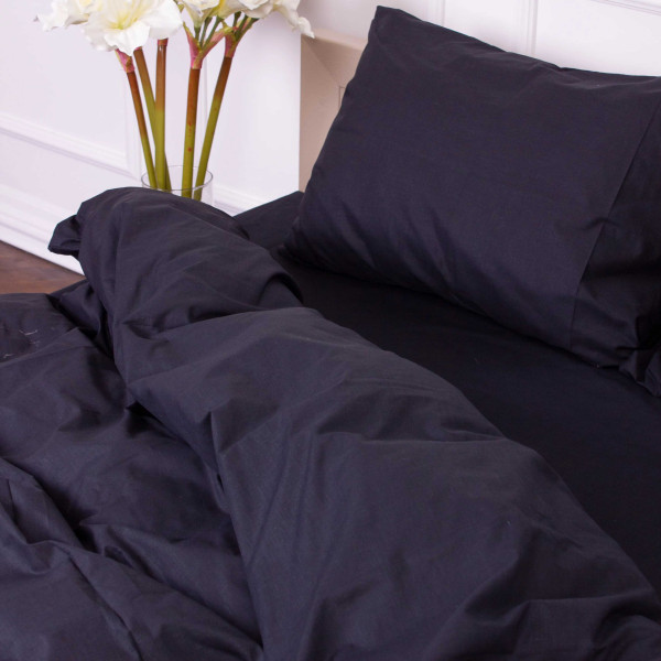 Фото - Комплект постільної білизни MirSon Ranforce Elite Бязь 16-9000 Black Stone (2200005898413)