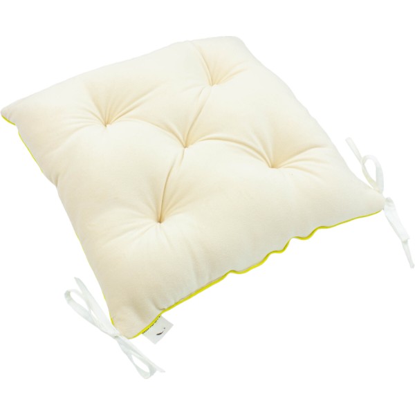 Фото - Подушка для стільця MirSon 28-0004 Cream Velvet (2200006185888)