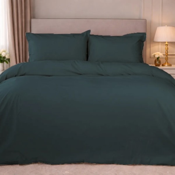 Фото - Комплект постельного белья детский MirSon Poplin Line 091 Emerald 110 x 140 см (2200006277408)
